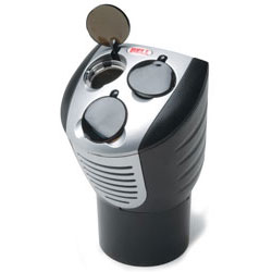 Bell/Victor 12-Volt 3-In-One Power Outlet - Fits Drink Holder